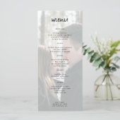 ミニマモダンリスト結婚写真 メニュー (スタンド正面)