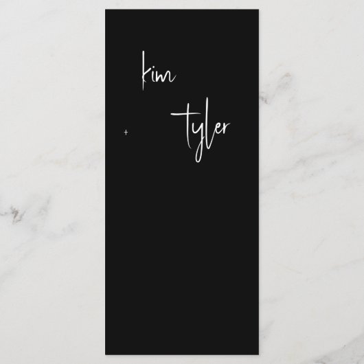 ミニマモダンリスト結婚写真 メニュー (裏面)