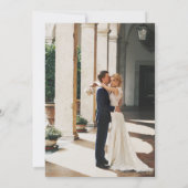 ミニマモダンリスト結婚写真 招待状 (裏面)