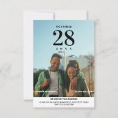 ミニマモダンリスト結婚写真 招待状 (正面)