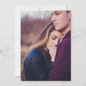 ミニマモダンリスト結婚写真 招待状 (裏面)