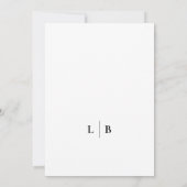 ミニマモダンリスト結婚写真 招待状 (裏面)