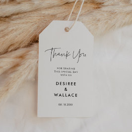 ミニマモダンリスト結婚式の引き出物ギフトラベル ギフトタグ