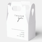 ミニマモダンリスト結婚式の引き出物ボックス フェイバーボックス (オープン)