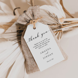 ミニマモダンリスト結婚式の引き出物 ギフトタグ