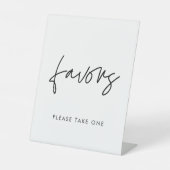 ミニマモダンリスト結婚式の引き出物 台座サイン (正面)