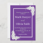 ミニマモダンリスト結婚式招待状-シンプル 招待状 (正面)