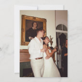 ミニマモダンリスト結婚式招待状 セーブザデート (裏面)