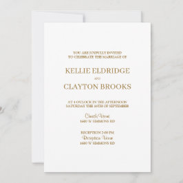 ミニマモダンリスト結婚式招待状 招待状