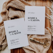 ミニマモダンリスト結婚式招待状 招待状