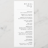 ミニマモダンリスト結婚式 プログラム (裏面)