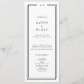 ミニマモダンリスト結婚式 プログラム/エイブリィ プログラム (正面)