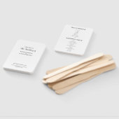 ミニマモダンリスト結婚式 プログラム ハンドファン (組立なし)