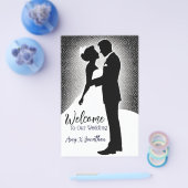 ミニマモダンリスト結婚・アートの婚約歓迎 チラシ