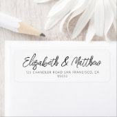 ミニマモダンリスト結婚・シック差出人住所 ラベル (インサイチュ)