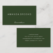 ミニマモダンリスト緑 名刺 (正面/裏面)