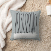 ミニマモダンリスト線中央世紀スタイル抽象芸術 クッション (ブランケット)