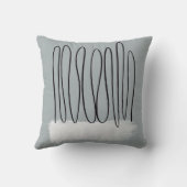 ミニマモダンリスト線中央世紀スタイル抽象芸術 クッション (裏面)