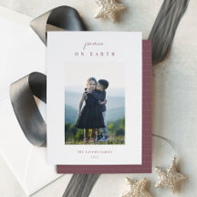 ミニマモダンリスト縦型クリスマスフォト