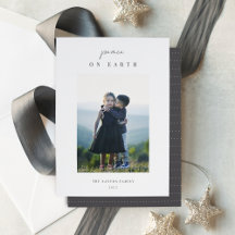 ミニマモダンリスト縦型クリスマスフォト