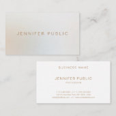 ミニマモダンリスト美しいサロン美容師シック 名刺 (正面/裏面)