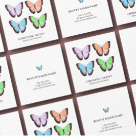 ミニマモダンリスト美しいプロフェッショナル スクエア名刺