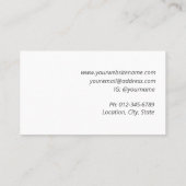 ミニマモダンリスト美容師名刺 名刺 (裏面)