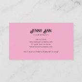 ミニマモダンリスト美容師 名刺 (裏面)