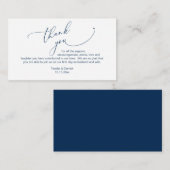 ミニマモダンリスト脚結婚本's Thank you エンクロージャーカード (正面/裏面)