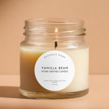 ミニマモダンリスト自家製キャンドルラベルシール