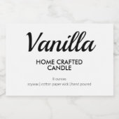 ミニマモダンリスト自家製キャンドルラベル フードラベル (シングルラベル)