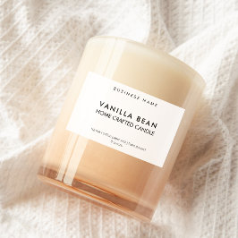 ミニマモダンリスト自家製キャンドルラベル フードラベル