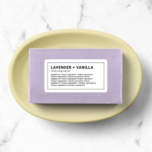 ミニマモダンリスト薄い黒縁どの成分 ラベル