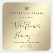 ミニマモダンリスト蜂蜜のハニージャールスクエアスティ スクエアシール (正面)