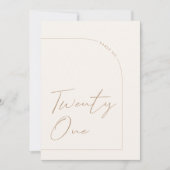 ミニマモダンリスト表21表 招待状 (正面)