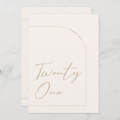 ミニマモダンリスト表21表 招待状 (正面/裏面)