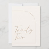 ミニマモダンリスト表22表 招待状 (正面)