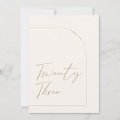 ミニマモダンリスト表23表番号 招待状 (正面)