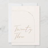 ミニマモダンリスト表23表番号 招待状 (裏面)