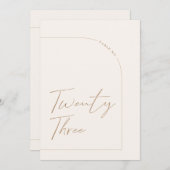 ミニマモダンリスト表23表番号 招待状 (正面/裏面)