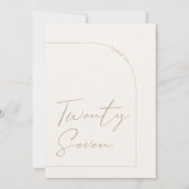 ミニマモダンリスト表27表の番号 招待状 (裏面)