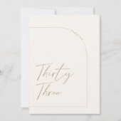 ミニマモダンリスト表33表の番号 招待状 (正面)