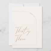 ミニマモダンリスト表33表の番号 招待状 (裏面)