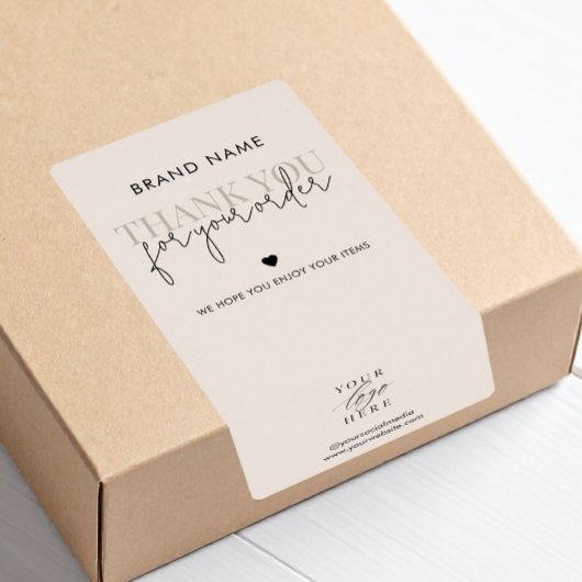 ミニマモダンリスト製品包装箱シール ラベル