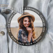 ミニマモダンリスト親誇りを持った院写真暗 缶バッジ (インサイチュ)