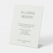 ミニマモダンリスト記念結婚の 台座サイン (正面)