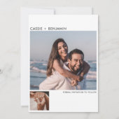 ミニマモダンリスト誌スタイル セーブザデート (裏面)