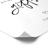 ミニマモダンリスト赤ちゃんシャワーの本とギフトサイン ポスター (角)