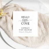 ミニマモダンリスト赤ちゃんシャワーナプキン スタンダードカクテルナプキン