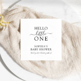 ミニマモダンリスト赤ちゃんシャワーナプキン スタンダードカクテルナプキン